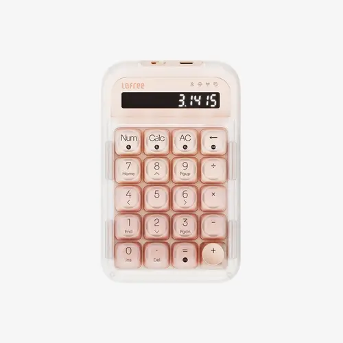 Lofree Foundation Tri-Mode Wireless Numpad - Cordless Numeric Keyboard Accessory for Computers, Connect via Bluetooth 5.3, Office Equipment Keyboards
