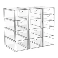 13 Drawer Clear Acrylic Organizer, Storage Organizer for Bathroom Vanity, Makeup, Kitchen Pantry, Countertop and Home Organization