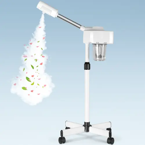 Segawe Professional Ionic Ozone Facial Steamer with Wheels, Hot Gentle Ionized Steam, Stainless Steel Nozzle, Facial Care Tools for Acne & Blackhead Removal, Home Salon Spa Use,summerwins,father'sdaygifts,summerhairstyles