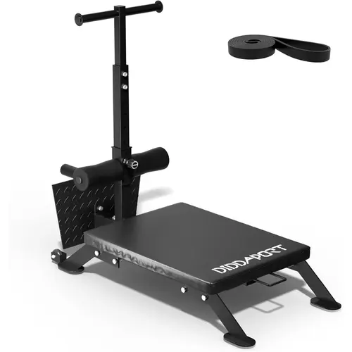 Cofiyard Nordic Curl Machine - Adjustable Exercise Machine with Resistance Bands, Built-in Wheels, Wall Rack, 450lbs Capacity, Ideal for Home Hamstring Workouts, Strength Workout Equipment