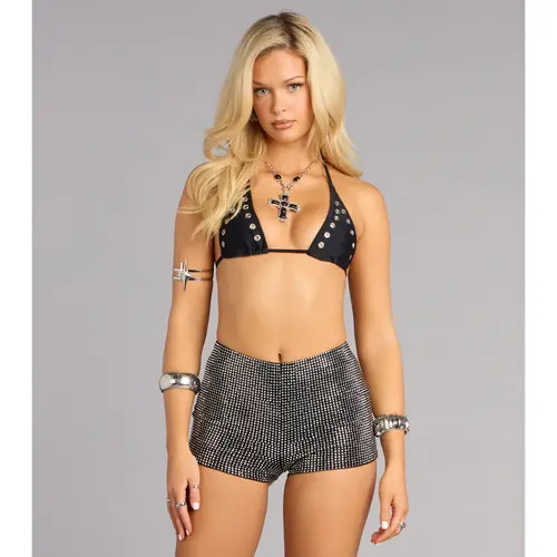 Center Stage Rhinestone Hot Shorts