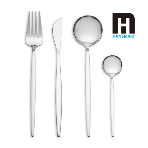 24-Piece Stainless Steel Silverware Set for 6 - Heavyweight, Neat Dining Cutlery with Teaspoon, Knife, Fork, Spoon, Mirror Polished Finish, Dishwasher Safe, Durable Tableware for Home, Restaurant