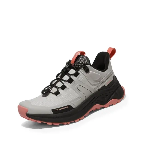NORTIV 8 Women's Shoes - Durable Outdoor Hiking Sneakers, Oxford Cloth Wear-Resist Upper, Ankle Support, Lace-Up Cord System, EVA Foam Responsive Cushioning, Rubber Sole Aggressive Grip, Outdoor Mesh Fabric, Casual Trekking Camping Shoes