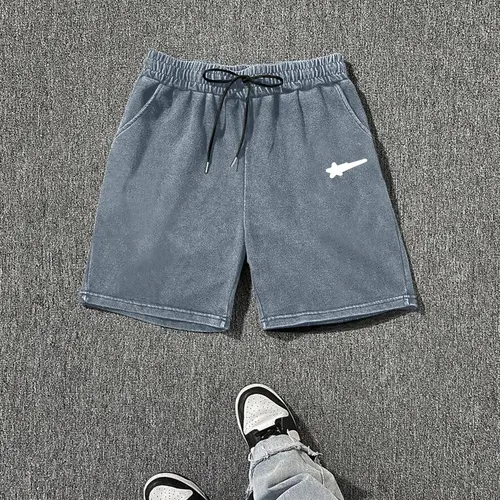 Men's Star Print Loose Washed Mid Waisted Drawstring Casual Shorts, Lightweight Printed Shorts, Casual Comfy Breathable Shorts for Summer, Fashion Men's Bottoms for Daily Wear, Casual Fashionable Shorts, Casual Graphic Shorts