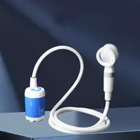 Portable shower, handheld electric shower, outdoor shower equipment for camping and hiking, pet cleaning, car washing, camping equipment, camping supplies, travel accessories, apartment shower tools
