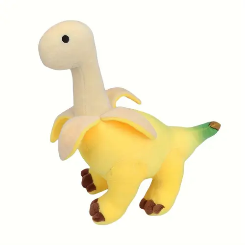 Banana Dinosaur Design Plush Toy, 1-Count Cute Kawaii Stuffed Animal Doll, Cute Stuffed Animals, Soft & Huggable, Soft Cuddly Gift, Stuffed Animal Gifts, Birthday Gift for Kids, Home Decor
