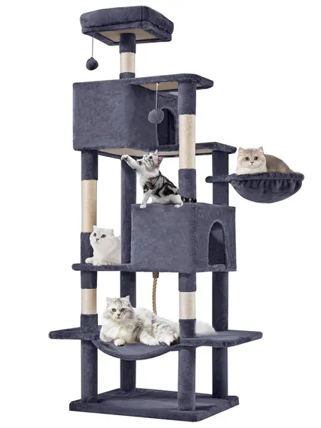 Cat Climbing Shelf, Post Cascading Cat Climbing Shelf, Indoor Playhouse, Cozy Nest, Durable, Space-Saving Design, Gift for Pet Owners