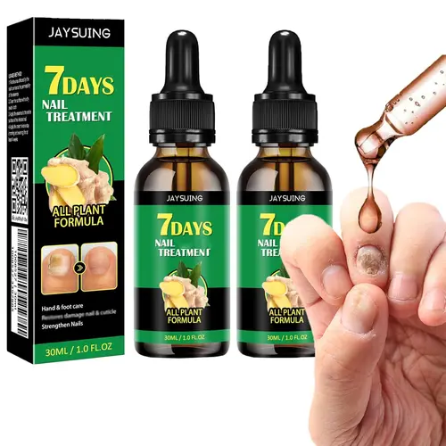 2-Pcs Ginger Nail Treatment Set - Cuticle Care Oil & Serum for Comfortable Manicure Nail Care Support