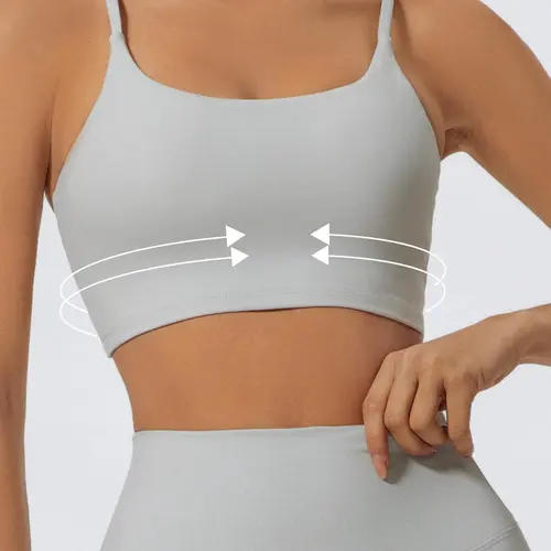 Women's Solid Color Yoga Sports Bra, High Stretch Breathable Comfortable Backless Buckleless Sports Bra, Ladies Sportswear for Indoor Outdoor Wear, Sporty Breathable Bras, Yoga Activewear, Workout Bra, Training Bra