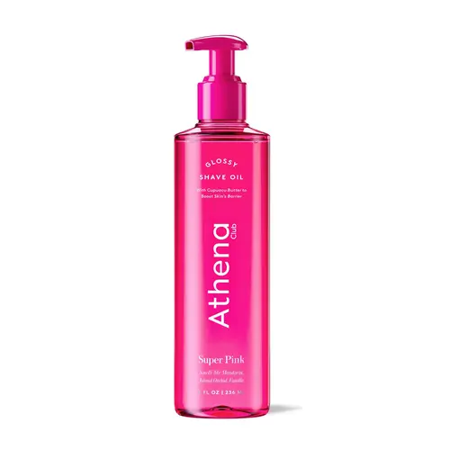 Athena Club Glossy Shave Oil Luxuriously Smooth Sensitive Skin Friendly Avocado & Jojoba Oils for Hydrating Shave Cosmetic Softening Body Care