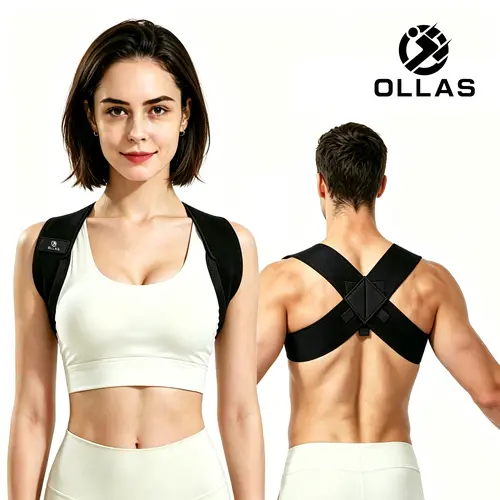 Ollas Shoulder Straps - Posture Support Straps Open Shoulder Assist Straps for Press Lifts & Chest Straightening Use at Home Office Fitness
