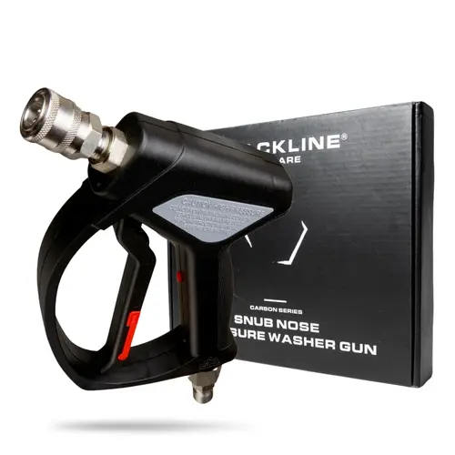 BLACKLINE Compact Snub-Nose High-Pressure Washer Gun for Car Detailers, 5000 PSI, 3/8" Quick Connect, 1/4" Foam Cannon Ready with High-Pressure Cleaning Power