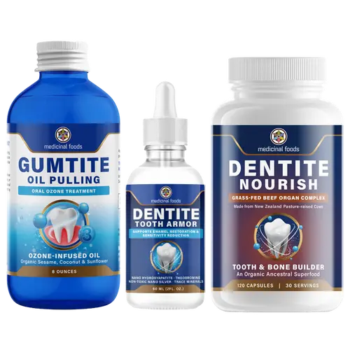 Medicinal-Foods Ultimate Oral Health Bundle - Natural Cavity Protection, Sensitivity Care & Gum Support (3-Piece System)