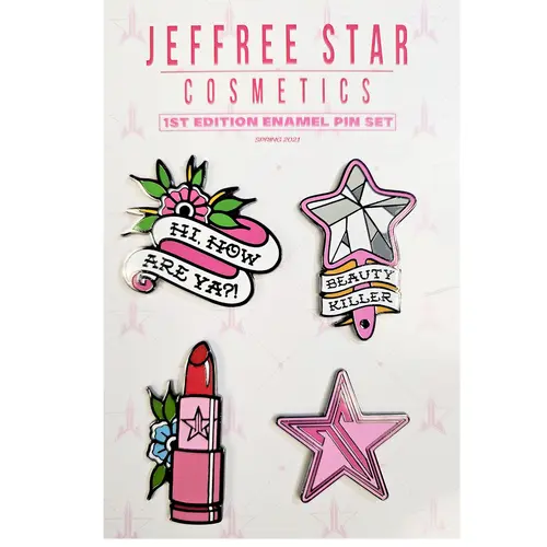 Jeffree Star Vintage Pin Set - Includes 4 Enamel Pins