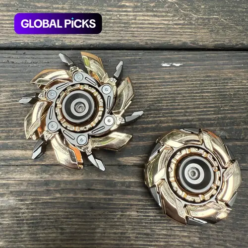 Metal Fidget Spinner Toy, 1 Count Stress Relief Toy for Adults, Stress Reliever, Anxiety Relief Products, Magnetic Fidget Spinner Toy, Finger Spinning Top, Fidget Gadget, Stress Relief Gadgets, Fun Gift for Men #GLOBAL PICKS