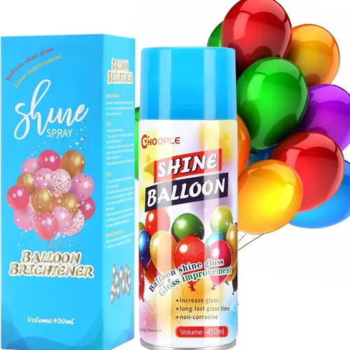 Lydia's Deal 15oz Liquid Latex Balloon Gloss Spray - Compact, Oval Shape DIY Tool for Bonfire, Birthday Party Decorations Supplies