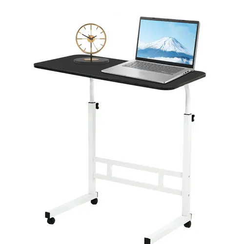 Adjustable Mobile Standing Desk, Laptop Cart on Wheels, Rolling Computer Cart for Home Office, Ergonomic Sit-Stand Workstation, Computer Desk for Standing or Sitting