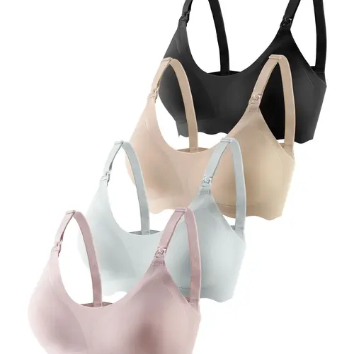 Maternity Wireless Bra, Adjustable Strap Nursing Bra, Women's Pregnant Maternity Underwear for Postpartum, Pregnancy Bra for Breastfeeding, Seamless Maternity Bra, Maternity Bras for Breastfeeding