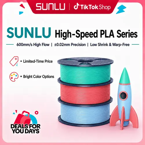 High Speed PLA Series, 30mm²/s Flow-600mm/s Speed Print Range, +/-0.02mm Dimensional Accuracy, Neatly Wound, Energy Saving, 500% Fluidity, 180% Heat Dissipation, Designed for Fast Printing-9985 tiktokshopbacktoschool,back to school,back to school haul