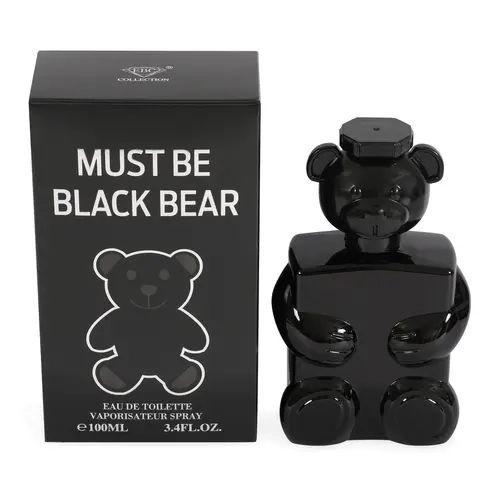 Must Be Black Bear Spray Cologne Eau de Toilette for Men - 100ml/3.4fl.oz. - Men's Fragrance