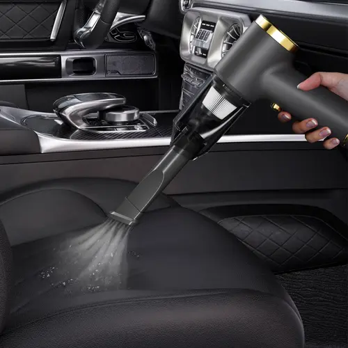 60W High Power Handheld Cordless Vacuum - USB Rechargeable 5-in-1 Ultra-Suction Bagless Dirt Removal Vacuum, Dual Function Household Appliance Kit for Pet Hair, Great for Car Interiors, Lightweight, High Power Vacuum