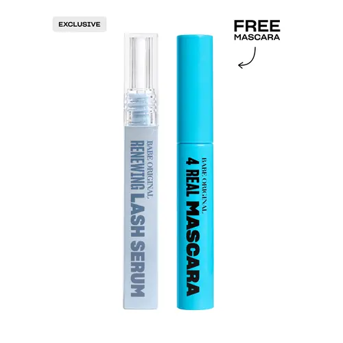 Renewing Lash Serum and 4 Real Mascara Duo, TikTok Shop Exclusive, Free Mascara, Easy Application