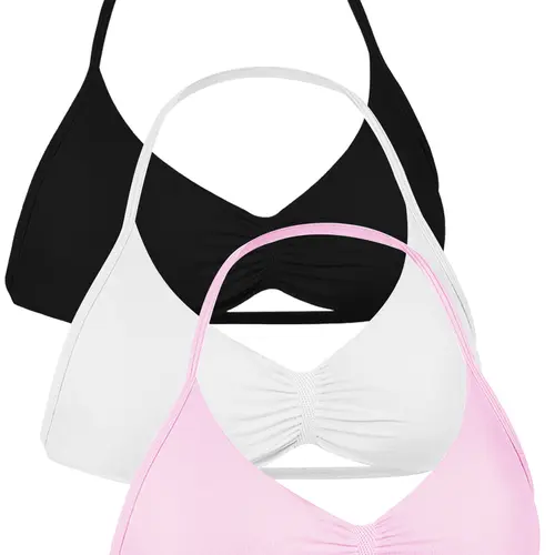Women's Solid Color Strappy Sports Bra, Breathable Comfortable Backless Padded Impact Strappy Bra, Workout Bras, Yoga Sports Bra, Quick Drying Running Fitness Sports Bra, Ruched Sports Bra, Sporty Bra