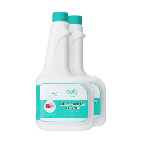 eufy RoboVac Concentrated Floor Cleaner Refills (2 Bottles, 473 ml), 1:200 Dilution Ratio, Eco-Friendly Plant-Based All-Purpose Multi-Purpose Cleaner, Streak-Free, Compatible with Omni C20, X8 Pro, X10 Omni, G Series, L Series, All Purpose Cleaner, Multi