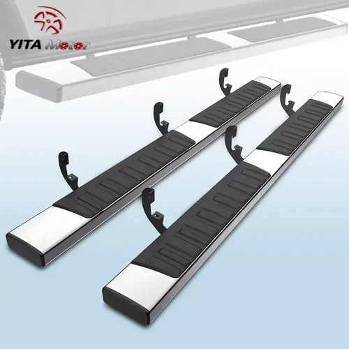 YITAMOTOR 6 Inch Running Boards for 2019-2025 Chevy Silverado/GMC Sierra 1500 Crew Cab & 2020-2025 2500HD 3500HD Crew Cab Stainless Steel Side Step Bars