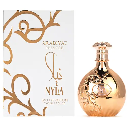 Arabiyat Prestige Nyla Eau de Parfum 2.7 fl oz Fruity Floral Coconut Musk Perfume for Women Luxurious Fragrance Elegant Design