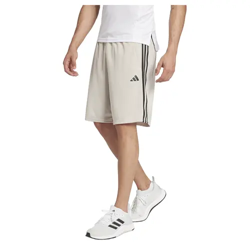 adidas Mens Train Essentials Striped Shorts Training Casual Bottoms Casual Moisture Wicking - Beige