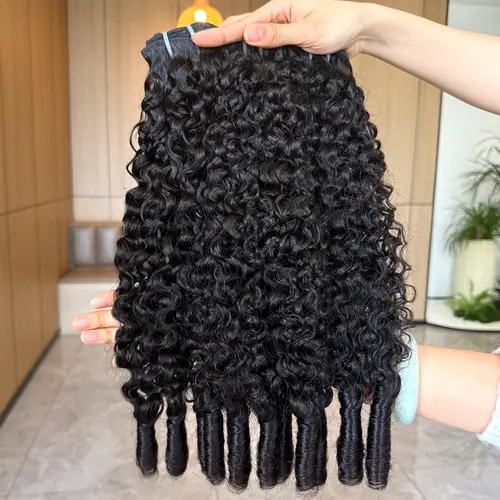 【Hot Sale】VIPbeauty Burmese Curly Bundles Human Hair 100% Unprocessed Human Hair Bundles Deals Human Hair Extensions 16A Burmese Curly Human Hair Bundles for Black Women Natural Black Spiral Curly End Human Hair Weft Extensions#SohoChic
