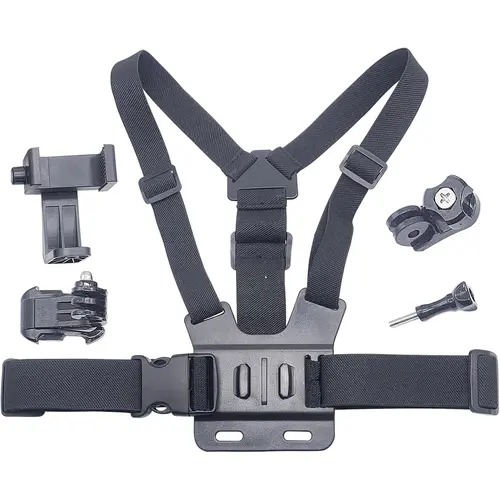 NextQube Ultimate 5-in-1 Action Camera Kit  - Hands-Free POV Vlog Mount for Travel, Gym & Hiking (Chest/Head Strap) - Compatible with iPhone 15, Samsung, Hero 12/11/10 & More,back to school,back to school haul