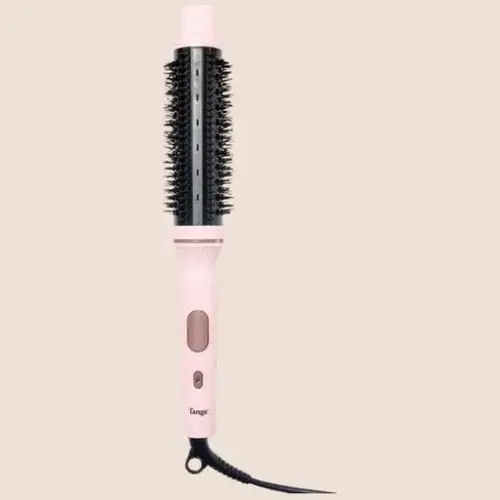 L'ANGE HAIR - GlamWave Infrared Thermal Ionic Brush, 38mm Heated Round Thermal Brush for Volume and Curls, Reduces Frizz, Adds Shine, Smooth Styling Tool for All Hair Types, Storage, Adjustable, Hair Styling Tools, Straightening