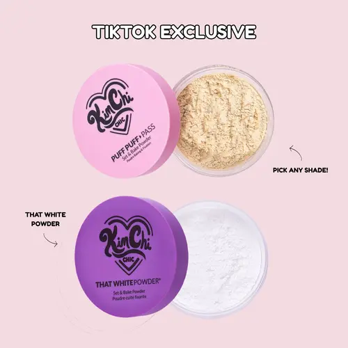 [TikTok Exclusive] Puff Puff Pass x2 Value Pack - Loose Setting Powder, Oil Absorbing, Rice Powder, Vitamin E