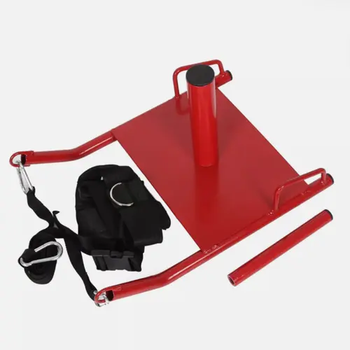 Push Pull Power Speed Sled, Heavy-Duty Steel Fitness Equipment with Harness for Strength Training, CrossFit, and Home Gym, Exercise Gear, Workout Equipment, Training Aids