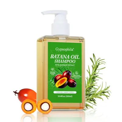 Gypsophila Batana Oil Anti-Thinning Shampoo, Gentle Anti-Hair Loss Liquid Cleanser with Rosemary Extract, Strengthens & Repairs for All Hair Types, 10.14 oz Haircare Product