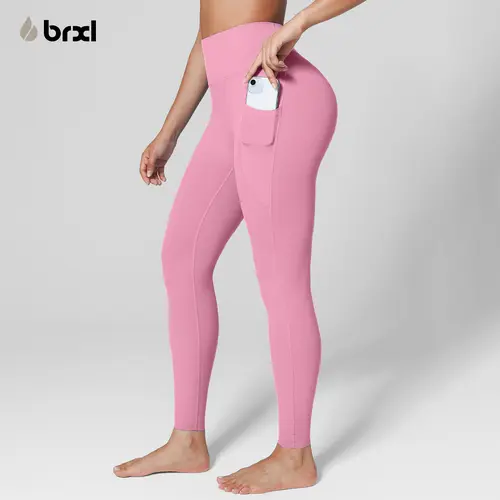 BRXL Women's Buttery Soft High-Waisted Athletic Leggings, Seamless 25" Flex Stretch with Pockets for Yoga, Tummy Control, Cotton Crotch Line, Yoga Leggings Pants, Yoga Gym Outfits,back to school,back to school haul