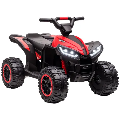 #tiktokshopbacktoschool Aosom 6V/12V Kids ATV Quad Car with Forward & Backward Function, Four Wheeler for Kids with Wear-Resistant Wheels, Music, Electric Ride-on ATV for Toddlers Ages 3+ Years Old