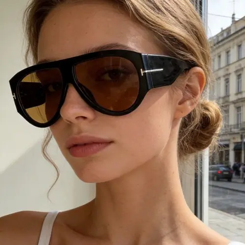 Vintage Oversized Sunglasses, Trendy Casual Sunglasses for Women & Men, Fashion Accessories for Everyday Use and Outdoor Activities, Trendy Beach Eyewear, Stylish Glasses, Trendy Shades, Trending Glasses