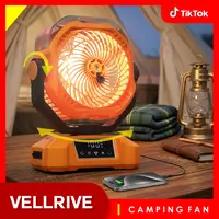 Portable Misting Cordless Adjustable Fan - 20000mAh Batteries, 90° Oscillation, 5 Speeds, 3-Level LED Light, Standing & Hanging Design, Remote Control - Outdoor Cooling for Camping, Outdoor Activities