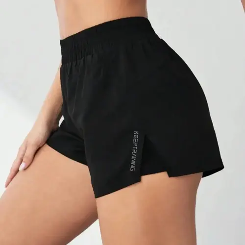 Women's 2 in 1 Pocket Design Shorts, Casual Comfy Breathable Running Training Shorts for Yoga Gym Workout Running, Ladies Bottoms for All Seasons