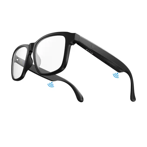 Magnetic Wearable AI Smart Glasses - Wireless Bluetooth Headphones with Automatic Voice Assistant, Anti-Blue Light, Hands-Free Calls, Music Playback, Batteries Included, Fashionable for Women's Office, Fishing Use