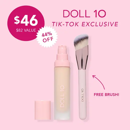 T.C.E. Super Coverage Serum Foundation with Brush | Hydrating Full Coverage Concealer Foundation