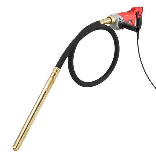 VEVOR Portable Plastic Air Bubble Remover & Concrete Mixing Power Tool, 960W Copper Motor, 5.91 ft (70.92 in) Power Cord, 6.6 ft (79.2 in) Threaded Fit Shaft + Cord Combo, Lightweight for Long Shifts, Ideal for Concrete Work, Father's Day Gift