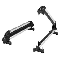 VEVOR Ski and Snowboard Roof Rack,  31.7-Inch Universal Ski Rack for Car Roof Fit Most Crossbars, Carry up to 6 Pairs of Skis or 4 Snowboards, Aluminum Snowboard Ski Rack with Lock & Rubber Padding