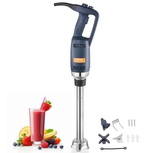 【toolupgrade】VEVOR Commercial Grade Copper Immersion Blender, 350W Heavy Duty 16in Stepless Variable Speed Portable Blender with Stainless Steel Detachable Blade, Palm-Grasped Comfortable Grip, Instant On, Foam Hook for Soup, Sauces, Commercial Grade Blen
