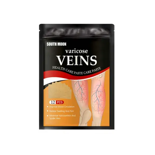 Leg Pain Relief Patch for Varicose Veins, Blood Clots, and Swelling with Cold Compress Treatment Healthcare Therapy Therapeutic Alternative Wellness