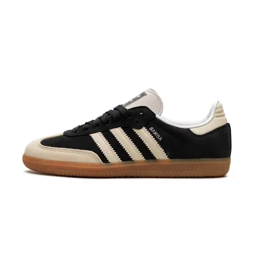 Adidas Samba OG Women's Black & White Leather Old School Low Top Trainer Shoe - Durable Rubber Outsole, Daily Casual Comfort Footwear, Versatile Walking Sneaker Shoes