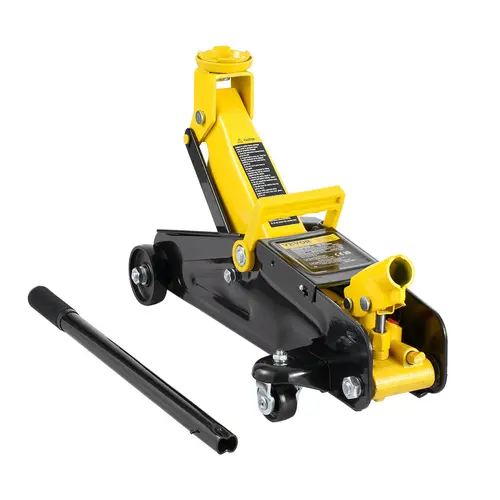 【summerfinds】VEVOR Low Profile Floor Jack, Heavy Duty Iron Hydraulic Racing Floor Jack, Hydraulic Car Jack, Single Piston Quick Lift Pump, 4.9"-13.2" Height Lifting Range